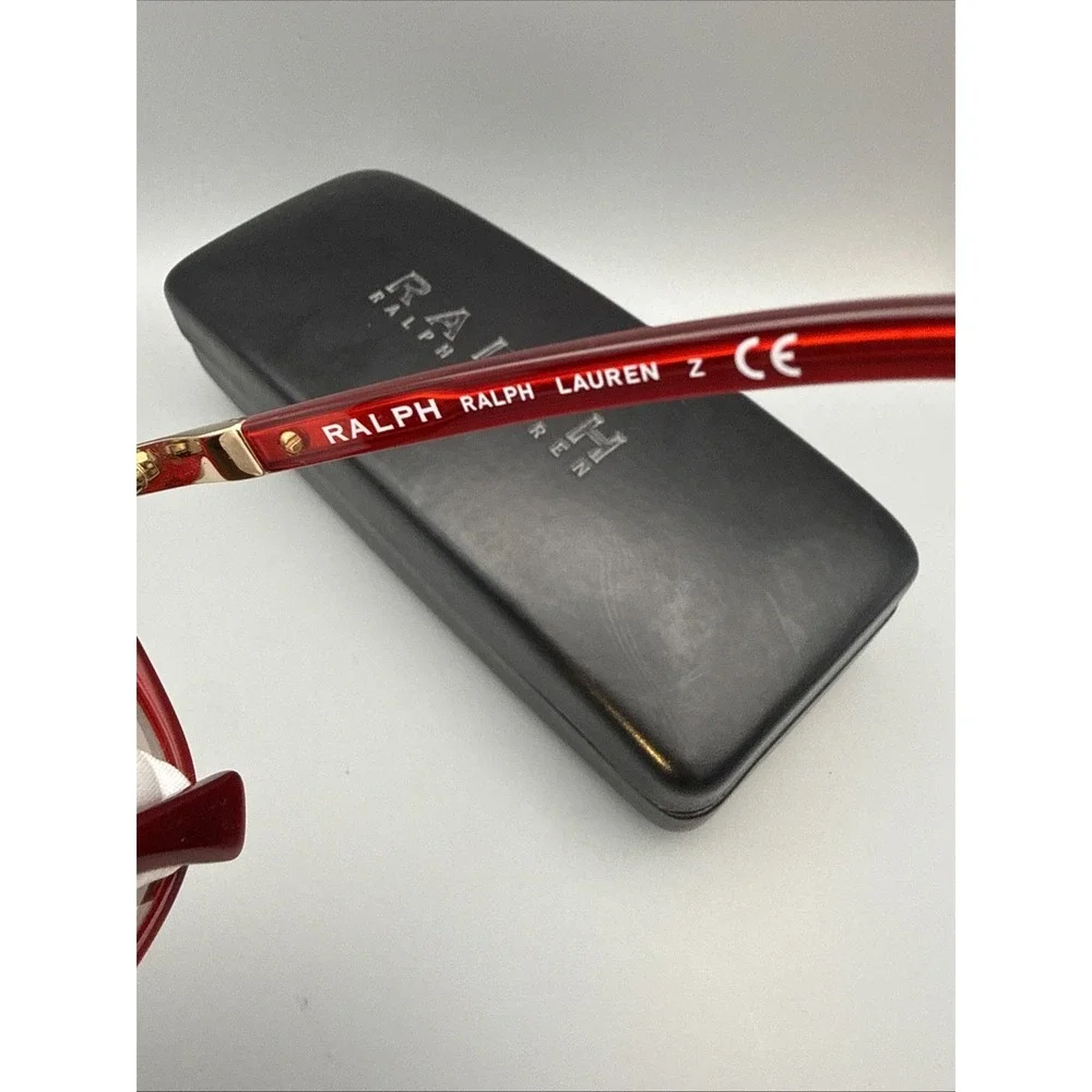 RALPH LAUREN RA5206 RED GRADIENT AUTHENTIC SUNGLASSES 51-20-135LOGO SIDES & CASE